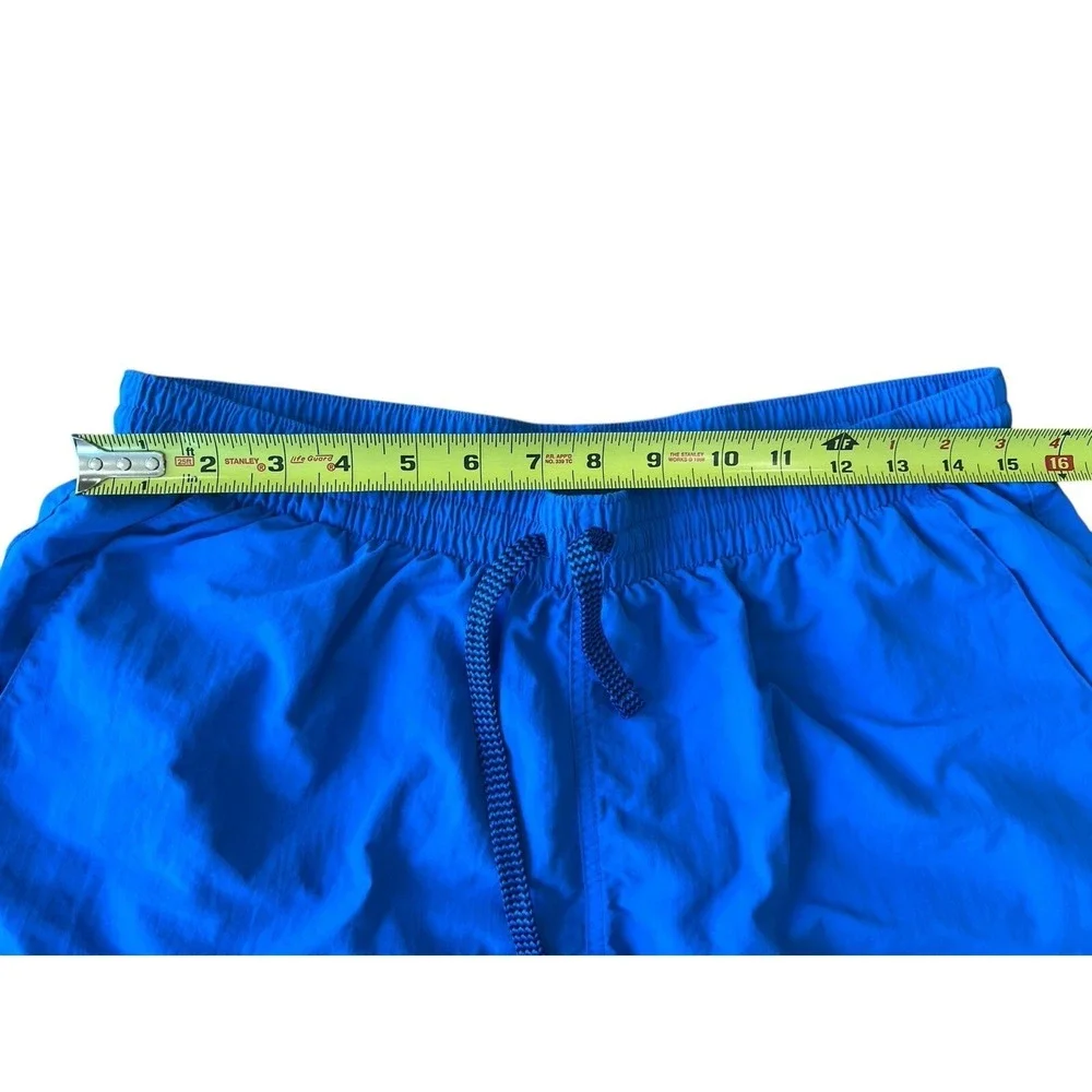 Nike Mens‎ Blue Volley Swim Shorts Large Graphic Swoosh Trunks